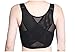 Breathable Super Flat Les Lesbian Compression 3 Rows Central Clasp Chest Binders (Small, Black)