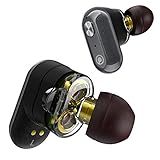 Phaiser Fusion One Dual Dynamic Drivers Wireless Earbuds, Bluetooth 5.0 Headphones Headset with Mic, AptX Audio, in-Ear Earphones with Charging Case, 40 Hours Playtime, Lifetime Sweatproof Guarantee