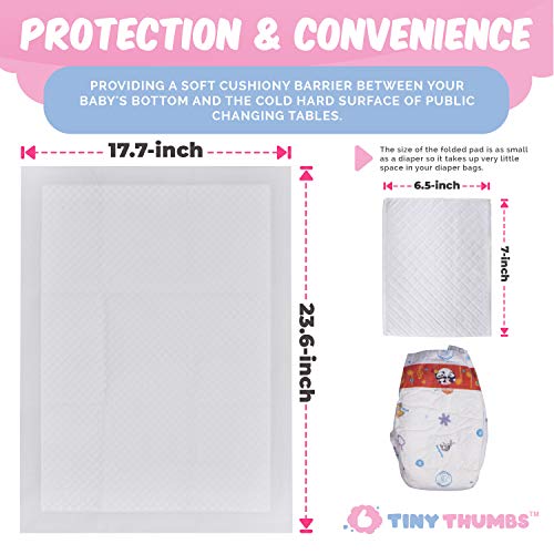 Disposable Changing Pads for Baby (54 Pack) Super Soft, Ultra