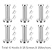 EBOOT 6 Pieces Stainless Steel Wall Mount Robe Coat Hook Towel Wall Hook (3 Inch, Silver)