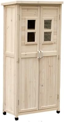 Amazon Co Jp 家具350 ベランダ収納庫 ベランダ 収納庫 収納 物置 木製 奥行40cm スリム ホワイト Diy 工具 ガーデン