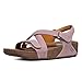 FitFlop Women's The Skinny Sandal Plumthistle Size 7