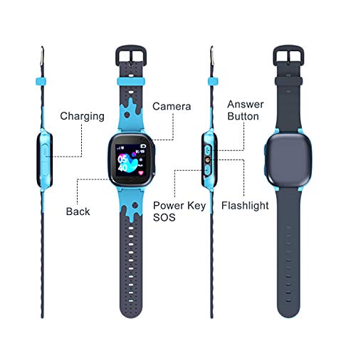Jsbaby Kids smartwatch Phone Watches for Children with LBS Tracker sim Card Anti-Lost sos Call Boys and Girls Birthday Compatible Android iOS Touch Screen Voice Chat Remote Camera - Thumbnail 7