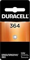 Duracell D364BPK Watch / Electronic Battery, 1.5 Volt Silver Oxide
