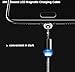 TiKOKEY Magnetic Phone Charger Charging Cable,360° Round,Max 2.4A Fast Charging,LED Indicator, Compatible for Micro USB Android Devices Cell Phone Pad Tablet... (2 Pack for Micro USB Android)