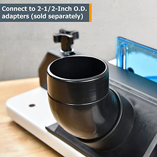 POWERTEC 70152 Router Table Dust Port 2.5 ID inch x 6.5 inch Dust