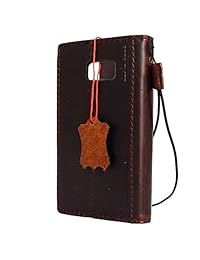Funda de cuero genuino de la vendimia apta para Samsung Galaxy S7 Book Wallet Cubierta de lujo S Hecho a mano Retro Id s 7 chocolate marrón DavisCase