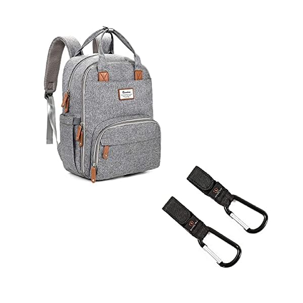 diaper bag stroller clips