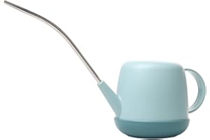 SAROSORA Nordic Watering Can for Plants Garden Flower Long Spout 1.2L Helps You Water Tiny House Plants, Succulent, Bonsai or Herb Gardens Indoor Outdoor (Blue)