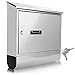 Serenelife Indoor & Outdoor Wall Mount Locking Mailbox | Secure Key & Lock Mechanism | Weather Resistant & Durable | Easy Access Metal Flap | Includes 2 Keys & Mounting Hardware | 13x14x5 IN