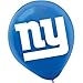 New York Giants Fan Fiesta Blue Latex Balloons - 12