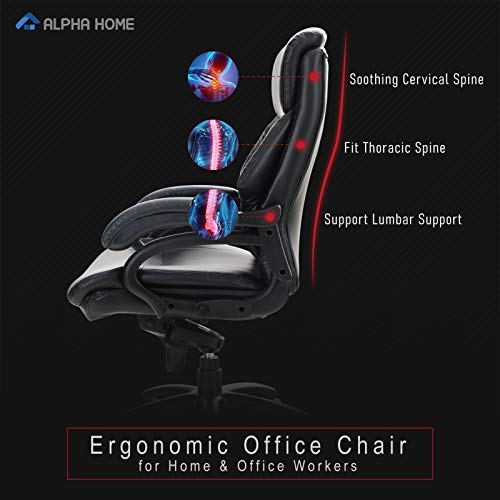 ALPHA HOME Ergonomic Office Chair High Back Executive Chair Managerial