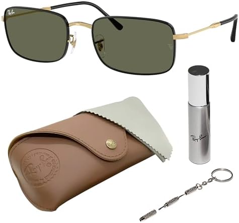 Amazon.com: Ray-Ban RB3741 Rectangle Shape Non-Polarized