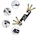 Smart Compact Key Organizer Keychain, Key Holder Keyring , Key Chain Pocket Key Keeper up to 12 Keys with Stainless Steel Screws, Bottle Opener/Phone Stand, Folding Keychain Multitool
