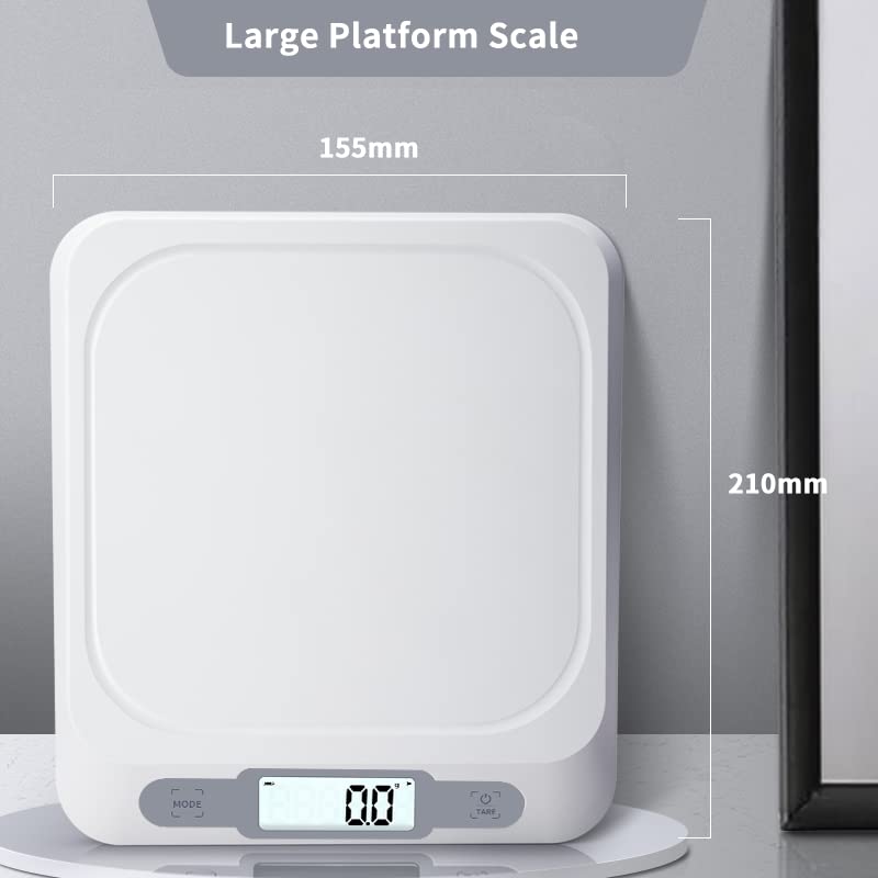 Digital Food Scale For Food Ounces And Grams, MEIYA Kitchen Scale 11lb