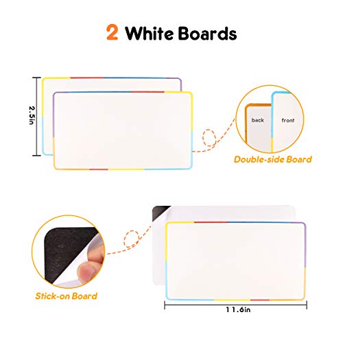 Lydaz Magnetic Letters Classroom ABC Toys Set for Fridge, 218 PCS Alphabet ABC Learning Magnets Letters with 2 White Boards - Preschool Educational Foam Spelling Toy Magnet for Toddlers - Thumbnail 2