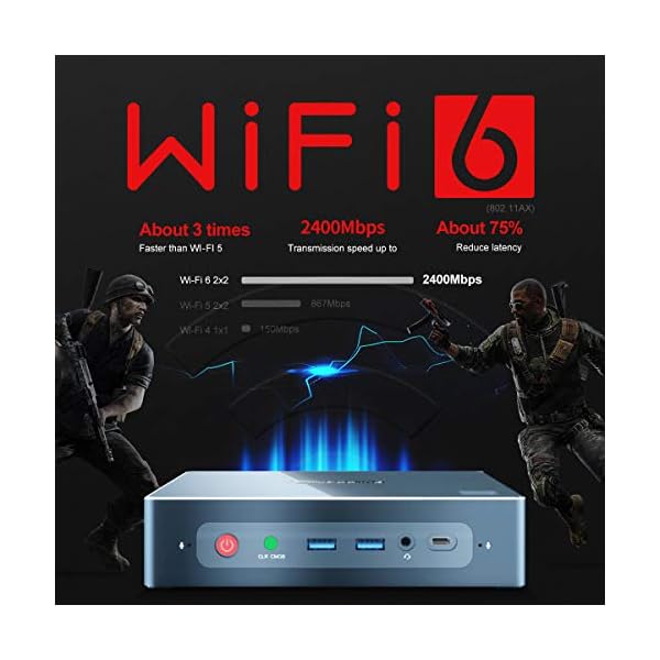 Beelink-GTR-Mini-PC-Windows-10-Pro-AMD-Ryzen-5-3550H-Processor-Up-to-37GHz-8GB-DDR4-RAM-256GB-SSD-Micro-Desktop-Computer-with-Dual-HDMIGigabit-EthernetWIFI-6Bluetooth-50 Beelink Ryzen Mini PC SER3 Windows 10 Pro with AMD Ryzen 7 3750H (16GB RAM, 512GB NVME SSD), 4K@60hz Triple Display Dual…