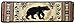 Dean Premium Carpet Stair Tread Rugs - Black and Red Bear Cabin Lodge 31