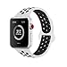 AdMaster for Apple Watch Bands 42mm,Soft Silicone Replacement Wristband for iWatch Apple Watch Series 1/2/3 - S/M White/Black