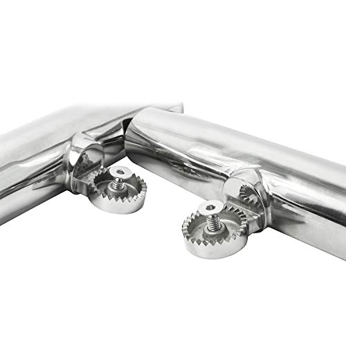 NovelBee Adjustable Stainless Steel 3 Tube Rod Holders with Innovative