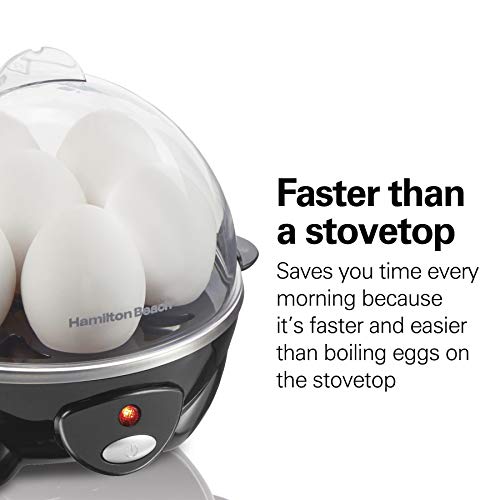 Hamilton Beach 3in1 Electric Egg Cooker for Hard Boiled Eggs, Poacher