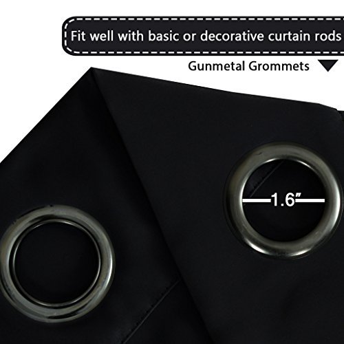 image for H.VERSAILTEX Blackout Thermal Insulated Curtains (2 Panels) Grommet Wi