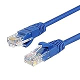 CAT6 Ethernet Cable 3ft 5 Pack, CableCreation Internet Network Lan Cords 1 Gigabit UTP Patch Cable, 23 AWG High Speed RJ45 Wire for Modem, Router, Computer, Faster Than Cat 5e/5, 3 feet, Blue
