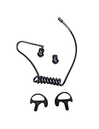 Lsgoodcare - Tubo de audio de bobina acústica de repuesto con auriculares compatibles con Motorola Kenwood Icom de dos vías de radio acústica