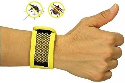 Natural Mosquito Repellent Wristband, Mosquito Repellent Bracelet with 5 Additional Repellent Refills. [Eco-friendly] Best Mosquito Repellent, Tick Repellent, Travel Insect Repellent