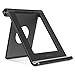 Cell Phone Stand, Foldable Phone Stand, Metal 360° Adjustable Desk Cell Phone Stand Holder Work for Tablet, iPad, Kindle, Phone X/8/8 Plus/7, Galaxy S9/S9 Plus/S8/S7 (Black), Divi