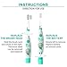 kids& Baby Toothbrush Electric Sonic Battery Powered With Smart Timer and Colorful LED, Baby &kids Electric Toothbrushes—Baby Sonic Toothbtush(BLUE) (Orange)
