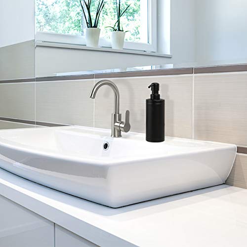 GAPPO Matte Black Soap Dispenser Stainless Steel Metal Pump Hand Lotion Bottle for Bathroom, Bedroom and Kitchen