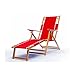 Frankford Umbrellas Heavy Duty Commercial Grade Oak Wood Beach Chair/Chaise Lounger
