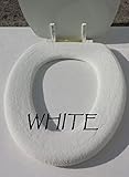 Bathroom Toilet Seat Warmer Cover Washable (White)