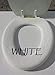 Bathroom Toilet Seat Warmer Cover Washable (White)