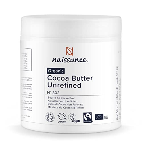 Naissance Kakaobutter unraffiniert BIO (Nr. 303) 500g - 100% rein und natürlich