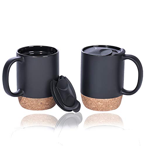 Coffee Mug Set of 2, 15 OZ Large Coffee Mugs with