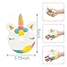 R HORSE Jumbo Cute Narwhal Cake, Unicorn Donut, Galaxy Panda, Deer, Dolphin, Excrement Set Kawaii Cream Scented Squishy Soft Decompression Squeeze Toys for Kids or Stress Relief Toy (6 Pack)