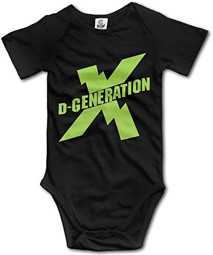Hoicp WWE D-Generation X Logo Baby's Climbing Clothes Black