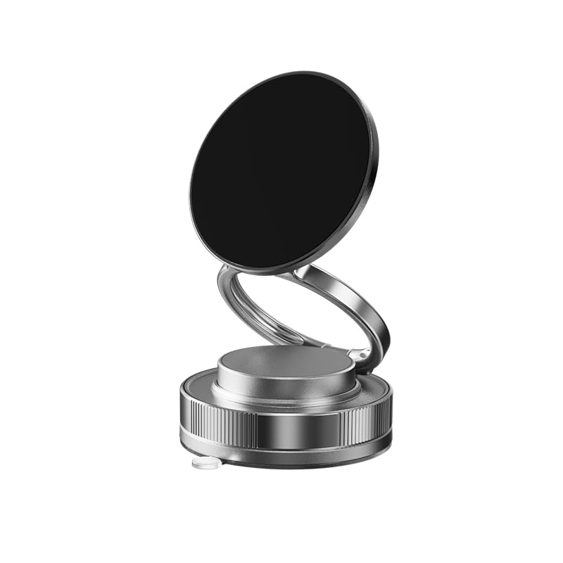 Photo 1 of 360 Adjustable Vacuum Magnetic Phone Holder, Magnetic Suction Phone Mount for MagSafe Case, Hands-Free Suction Cup Phone Holder for Gym/Mirror/Shower/Smooth Surface, Compatible with iPhone 16 15