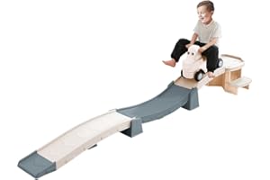 GAKINUNE Up & Down Roller Coaster Toys for Toddlers Push Car Outdoor Playset with Farther & Faster Track Expansion Pack Grey