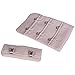 Porcelynne Beige Nude Bra Hook and Eye Replacement Closure with Silver Hardware - 2 Rows - 1 1/2