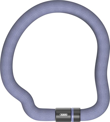 ABUS Kettenschloss Goose Lock – biegsames, klapperfreies Fahrradschloss aus gehärtetem Stahl – 6 mm stark – 110 cm lang – mit Schlüssel – Blau
