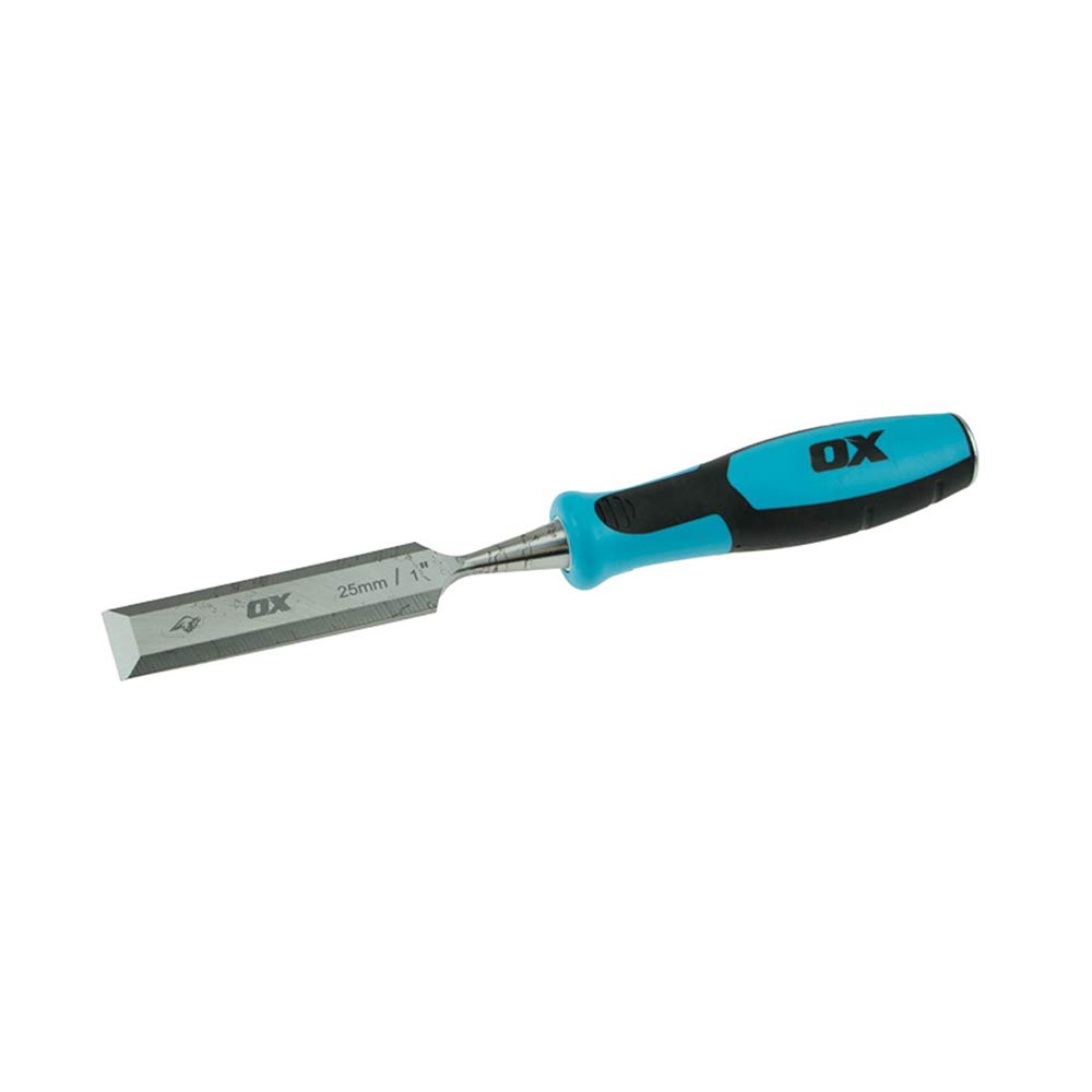 OX P370425 Pro Wood Chisel, Blue, 25 mm