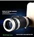 ZEZI Universal 18X Zoom Clip-On Aluminum Telephoto Manual Focus Telescope Camera Lens Phone Lens (Black) with Tripod + Retractable Phone Holder + Microfiber Cleaning Cloth for iPhone