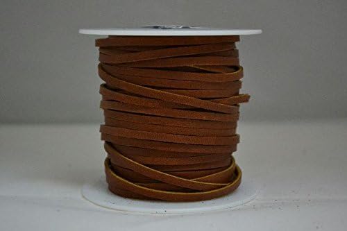 Leather Lace Spool Cow Hide 1/8" x 50 feet Medium Brown 5-6 oz Latigo