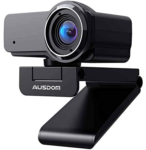 Webcam with Microphone, Ausdom 1080p Full HD External Web Camera for Laptop/Desktop/Mac, Widescreen Streaming Web Cam for Video Streaming, Conference, Gaming, Online Classes [Plug and Play]