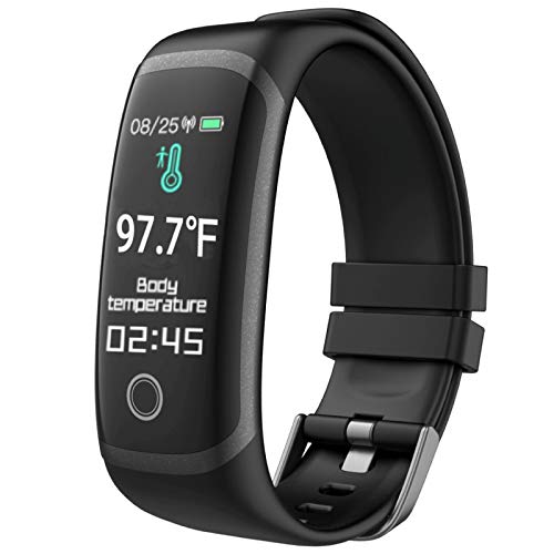 Smart Watch, CNPGD Fitness Tracker for Men Women, Bracelet Band with 24 Hour Body Temperature Heart Rate Monitor Blood…