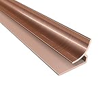 Fasade - 4 ft Decorative Vinyl Inside Corner Trim Polished Copper