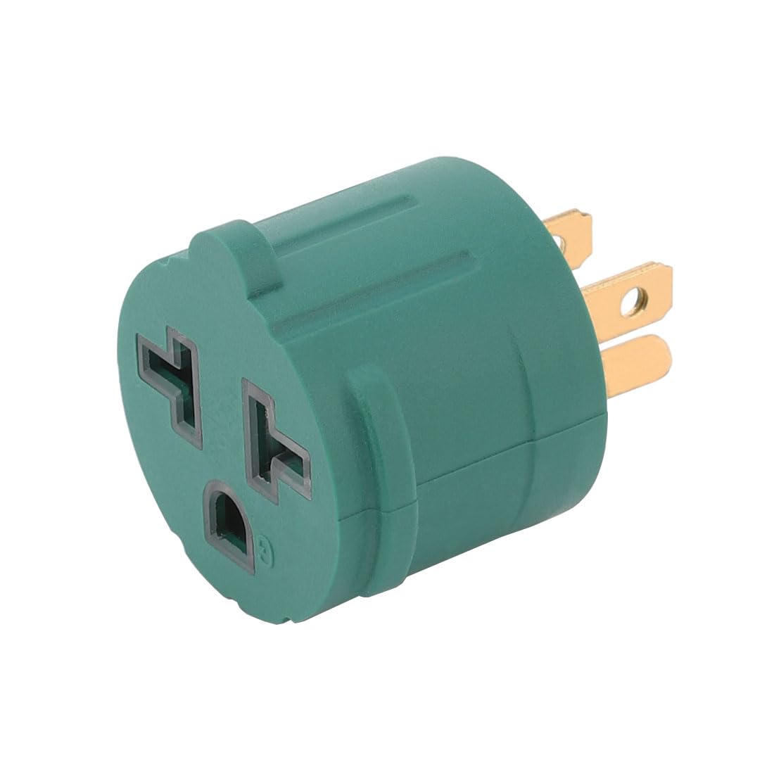Photo 1 of Nema 15 Amp to 20 Amp Plug Adapter Listed NEMA 5-15P to 5-15/20R +6-15/20R (Comb 20Amp T Blade) 15 Amp Household Plug to 20 Amp T-Blade AC Power Adapter Green